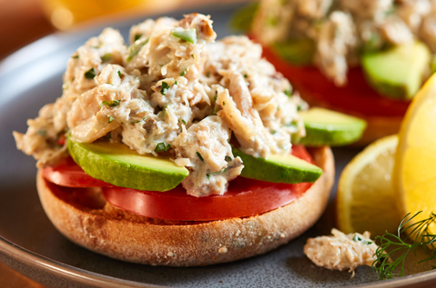 CRAB SALAD WITH AVOCADO AND TOMATO | Recipes | Bays English Muffins