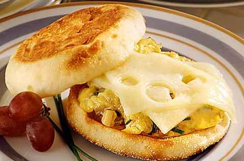 Breakfast Sandwich made with Bays